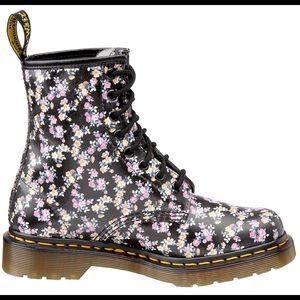 Doc martens floral boots size 11